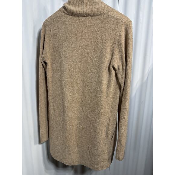 Barefoot Dreams CozyChic Lite Camel Open Cardigan XS/S Soft Knit Neutral Sweater - Picture 3 of 8